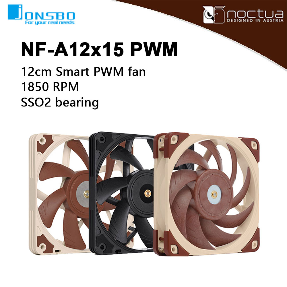 Pc Case Fan - Noctua NF-A12x15 PWM Chromax.black.swap 초박형 컴퓨터