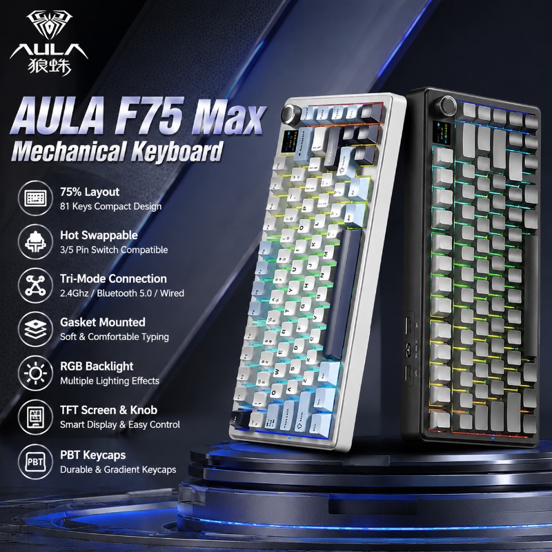 Pc Gaming Rgb - AULA F75 Max 기계식 키보드 75%