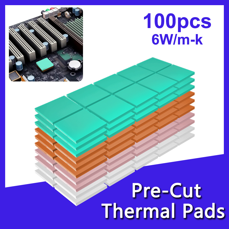 M.2 Ssd Heatsink - 100팩 열 전도성 실리콘 패드 M.2