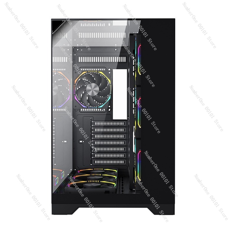 ATX 게이밍 PC 케이스 파노라마 강화유리 7팬 지원 - Pc Case Fan 리뷰 및 가격