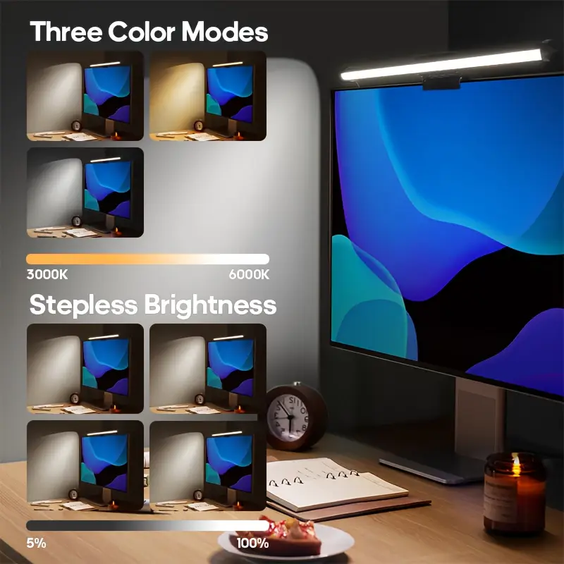 USB 전원 LED 모니터 라이트 바, RGB 색상 변 - Pc Gaming Rgb 리뷰 및 가격