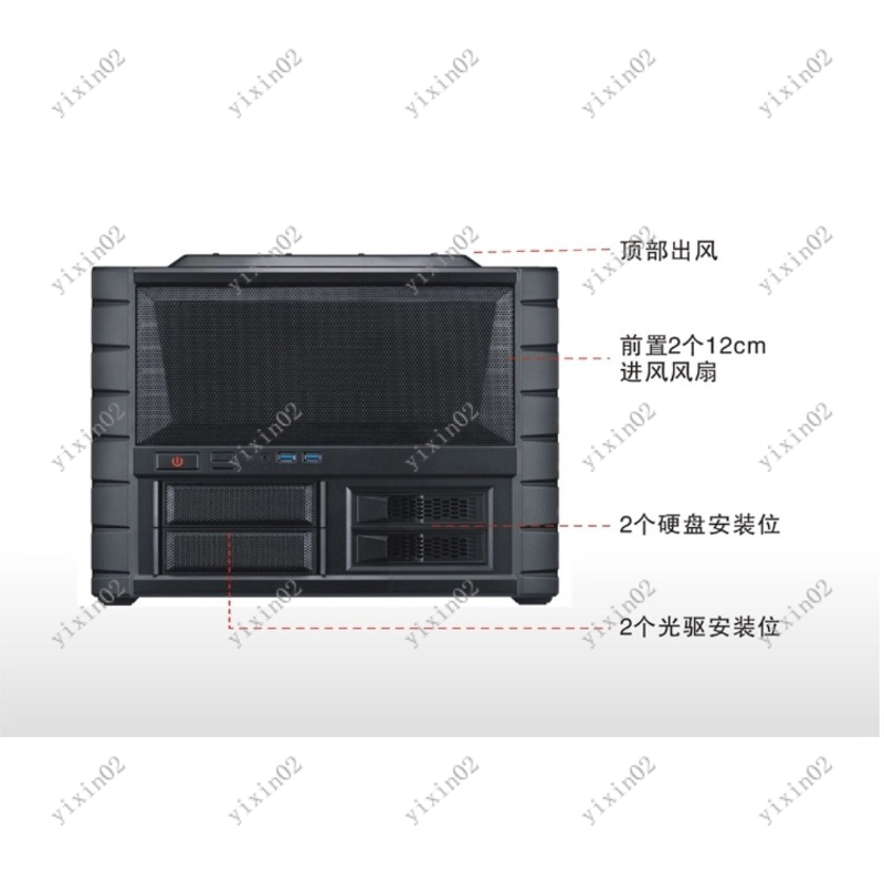 ATX 마더보드 컴퓨터 케이스 - 수평 배치 듀얼 팬  - Pc Case Fan 리뷰 및 가격