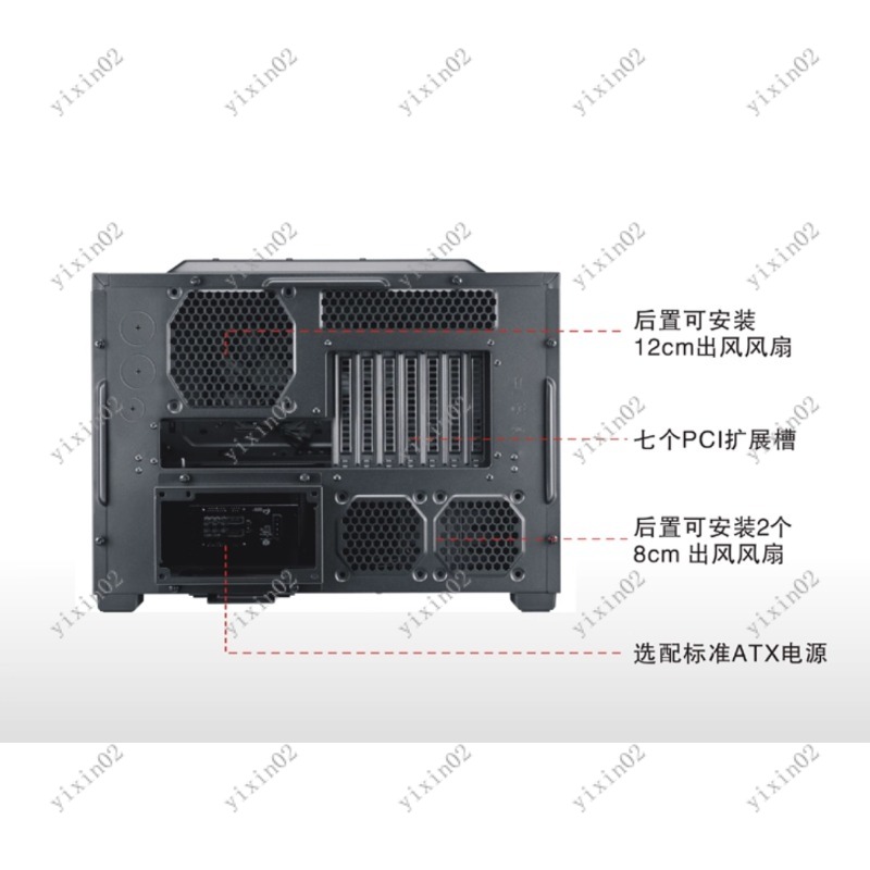 ATX 마더보드 컴퓨터 케이스 - 수평 배치 듀얼 팬  - Pc Case Fan 리뷰 및 가격