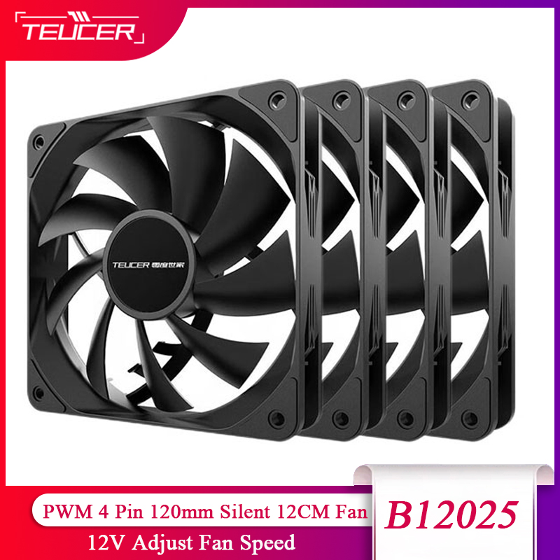 TEUCER PC 컴퓨터 케이스 팬 PWM 4 핀 12 - Pc Case Fan 리뷰 및 가격