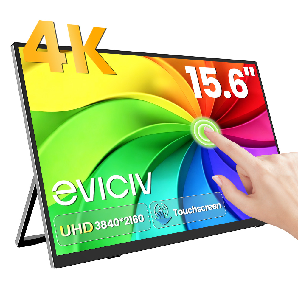 EVICIV 4K 휴대용 모니터 10포인트 터치 스크린 - Pc Gaming Gigabyte 리뷰 및 가격
